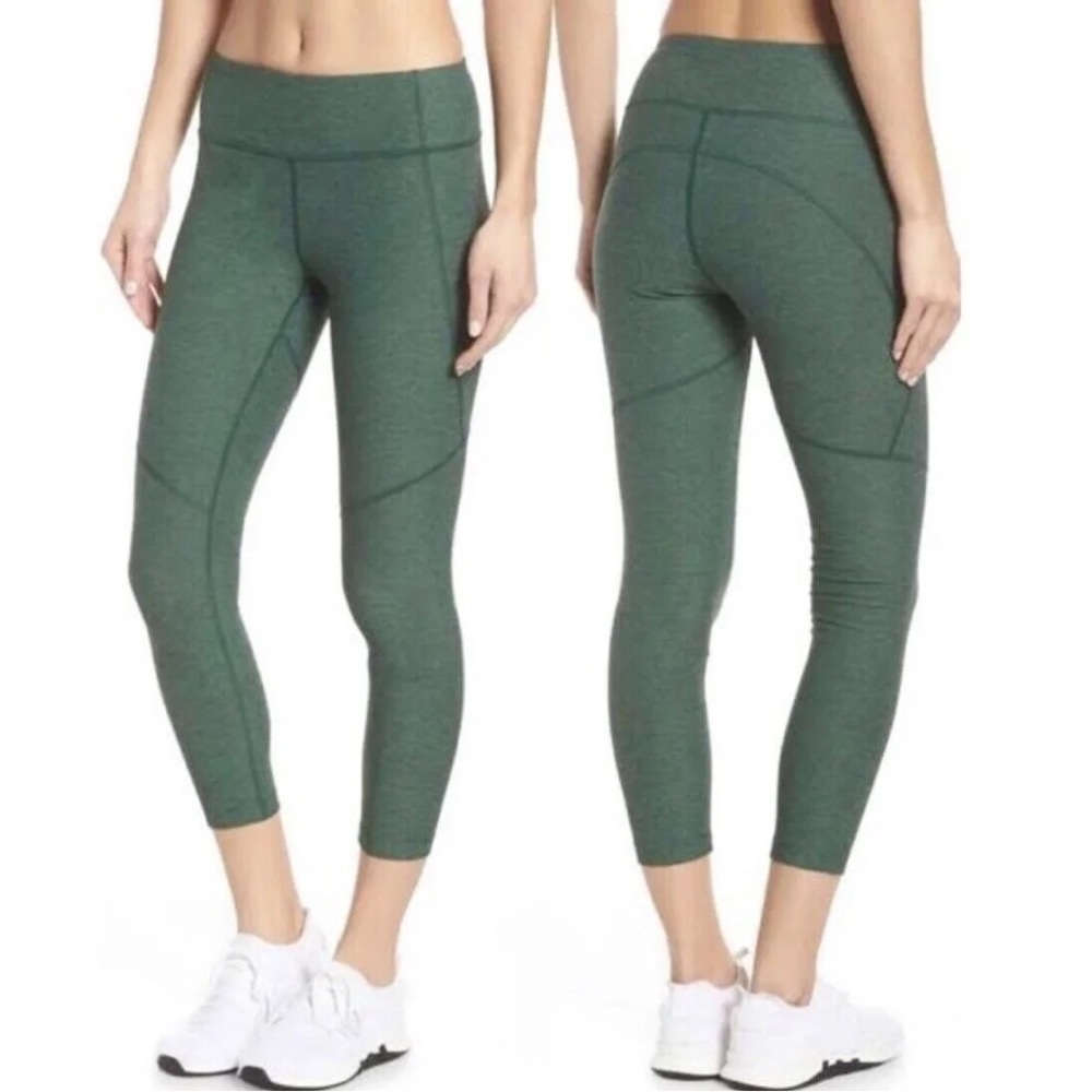 Outdoor Voices Heather Green Warmup Leggings